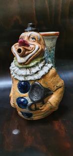 oude brocante kan/ clown jug / kruik Brevetatto Italy, Verzamelen, Beelden en Beeldjes, Ophalen, Gebruikt