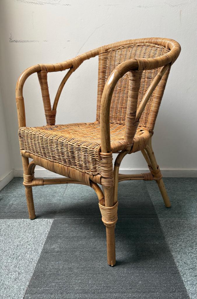 Rotan Fauteuil, Ophalen, Gebruikt, Bruin, Eén