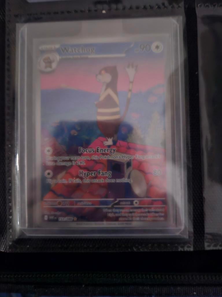 Pokemon Watchog 153/086 White Flare, Ophalen of Verzenden, Zo goed als nieuw, Losse kaart, Foil