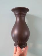 Vintage vaas keramiek Flora Gouda mat bruin, Ophalen of Verzenden