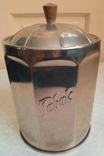 Antiek nikkel/chroom tabakspot, Ophalen of Verzenden, Gebruikt, Tabaksdoos of Verpakking