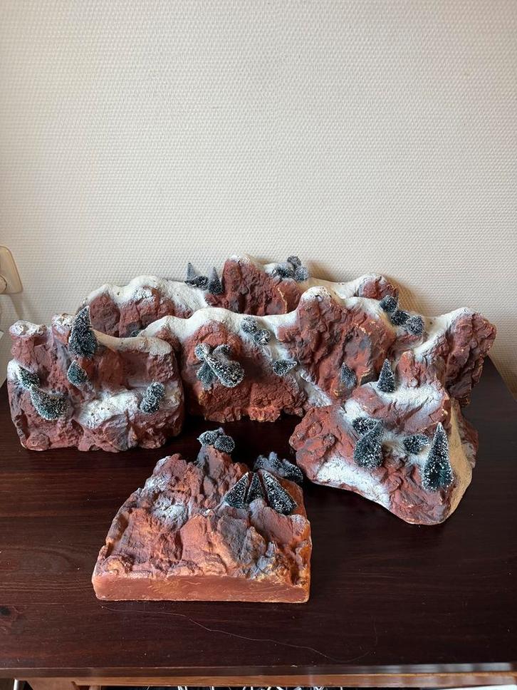 Lemax Landscape Bergen, Achtergrond, Kerstdorp Landschap, Diversen, Kerst, Gebruikt, Ophalen