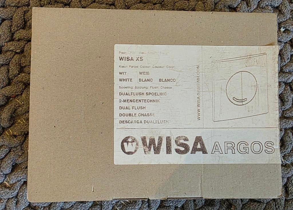 Wisa XS Spoelknop Wit - Dual Flush Techniek, Doe-het-zelf en Verbouw, Sanitair, Nieuw, Toilet, Ophalen of Verzenden