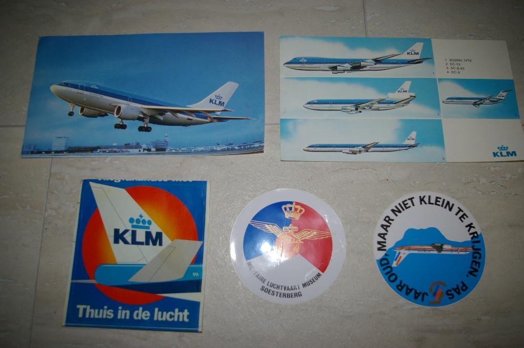 Kaarten en stickers vliegtuigen., Verzamelen, Ophalen of Verzenden, Nieuw, Overige typen