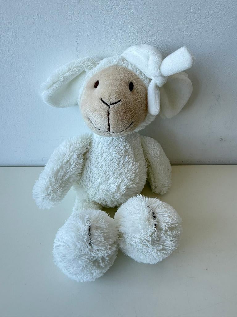 Knuffel muziek, muziekknuffel lamb Lugano / Happy Horse, Met geluid, Ophalen of Verzenden, Zo goed als nieuw, Middelgroot (20 tot 80 cm)