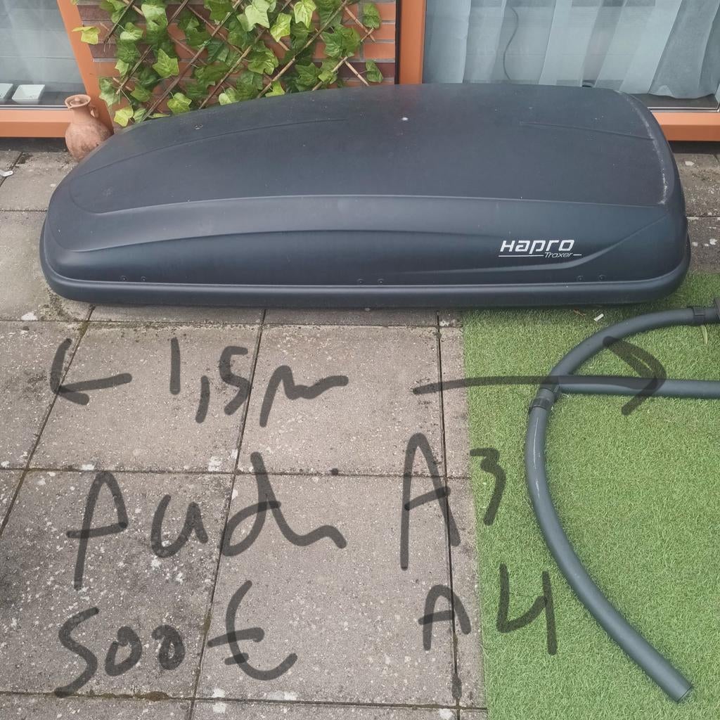 Dak koffer Hapro Cruiser voor Audi A3 A4, Auto diversen, Dakkoffers, Ophalen of Verzenden, Gebruikt