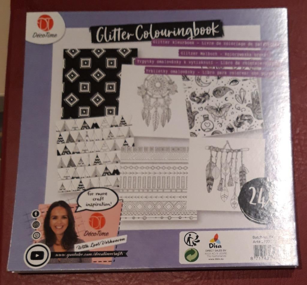 Glitterkleurboek Boho prints NIEUW, Ophalen of Verzenden, HM, Info@hobbyenmeer.com, Tilburg