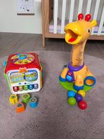 Vtech Baby Speelkubus & Bright Starts Giraffe Speelgoed, Ophalen, Zo goed als nieuw, Overige typen, Met licht