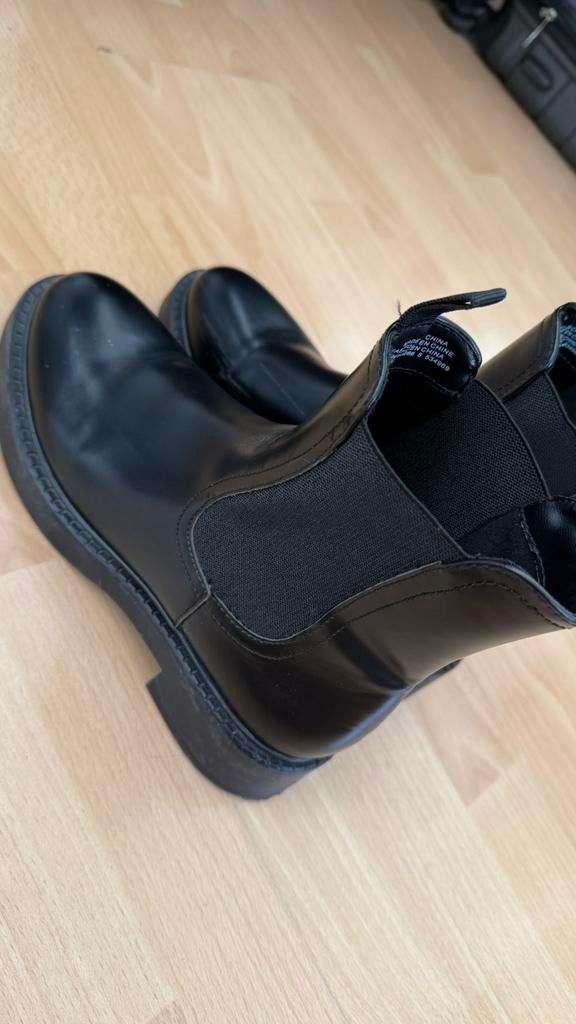 H&M laarsjes maat 39, nog heel netjes,zwart leer, Ophalen of Verzenden