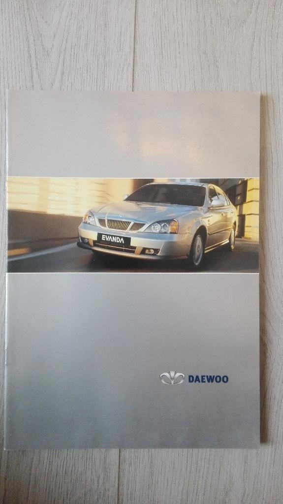 brochure Daewoo Evanda  2002, Ophalen of Verzenden, Gelezen, Overige merken