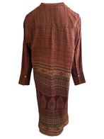 Sissel Edelbo jurk M/L, Bruin, Ophalen of Verzenden, Zo goed als nieuw, Onder de knie