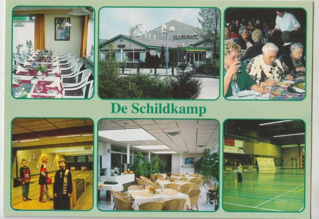 Asperen De Schildkamp Restaurant Feestzaal Serre Sportzaal, Verzamelen, Ansichtkaarten | Nederland, Verzenden, 1980 tot heden