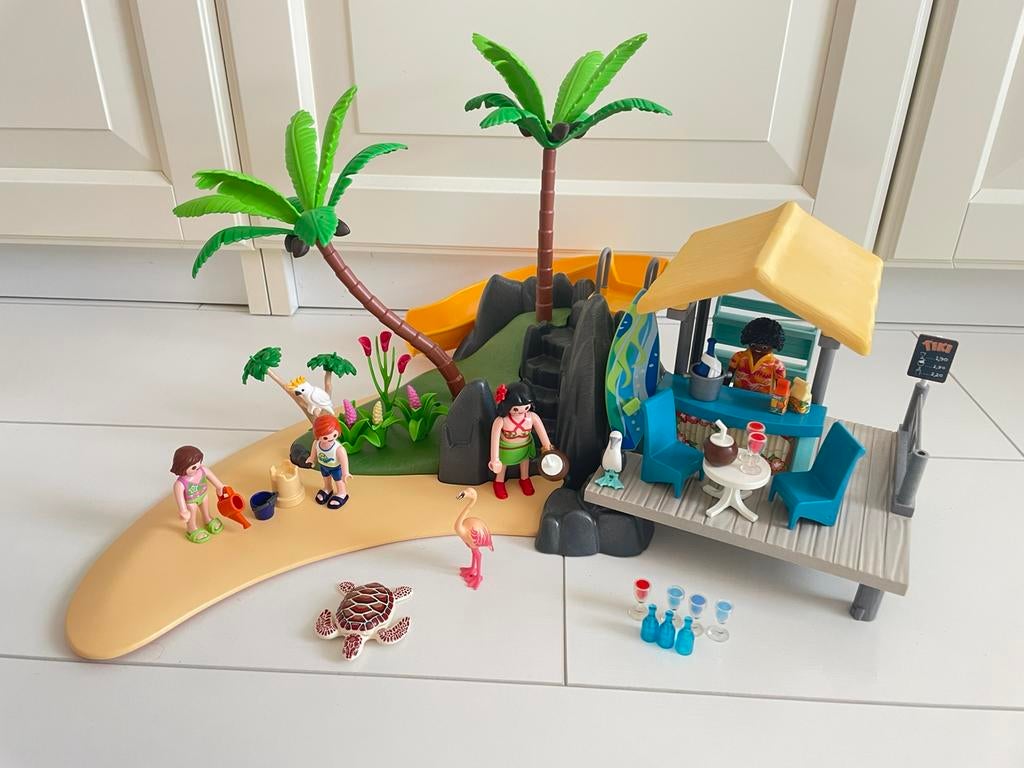 Playmobil 6979 tropisch eiland, Ophalen of Verzenden, Zo goed als nieuw, Complete set