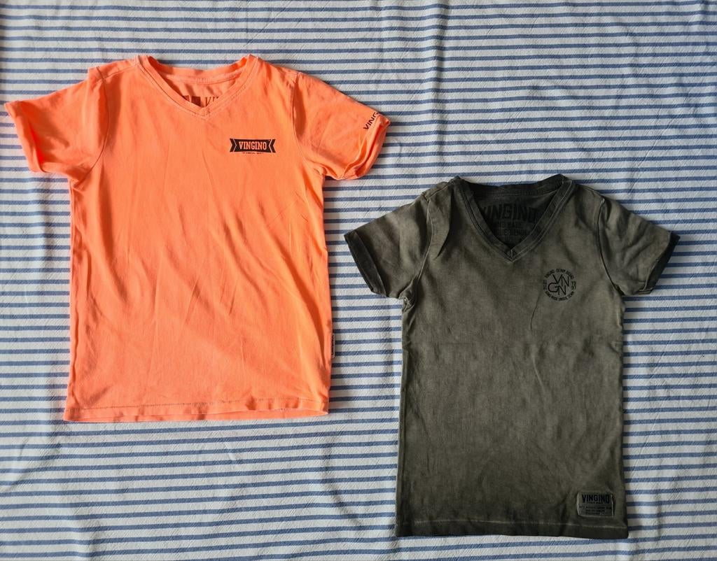 2x Vingino shirt maat 116 zgan, Ophalen of Verzenden, Zo goed als nieuw, Vingino, Shirt of Longsleeve
