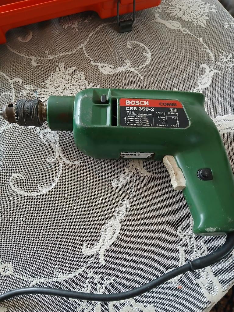 Slagboormachine Bosch boxer CSB 350-2, Ophalen of Verzenden, Gebruikt, Minder dan 400 watt, Boormachine
