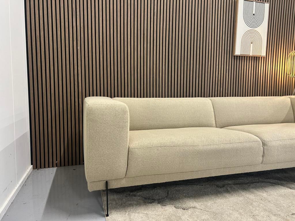 Loods 5 - 3/4 Zits Bank - Beige / Zand  - Nette Staat, Huis en Inrichting, Banken | Bankstellen, Tweepersoons, 75 tot 100 cm, Ophalen of Verzenden