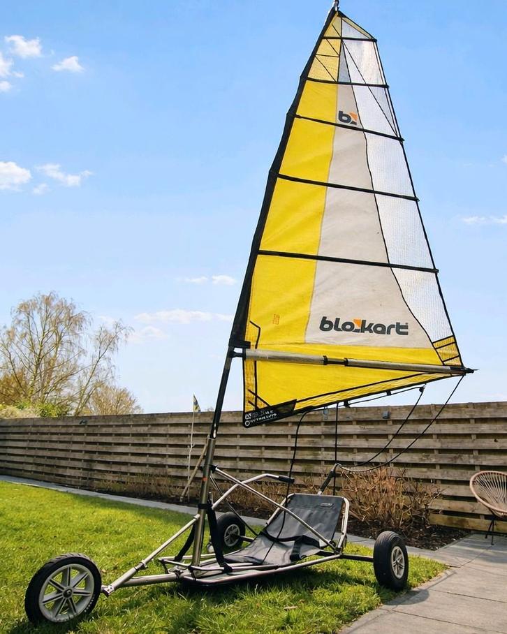 Blokart 5.5 zeil - nette staat - compleet!, Watersport en Boten, Accessoires en Onderhoud, Gebruikt, Ophalen of Verzenden