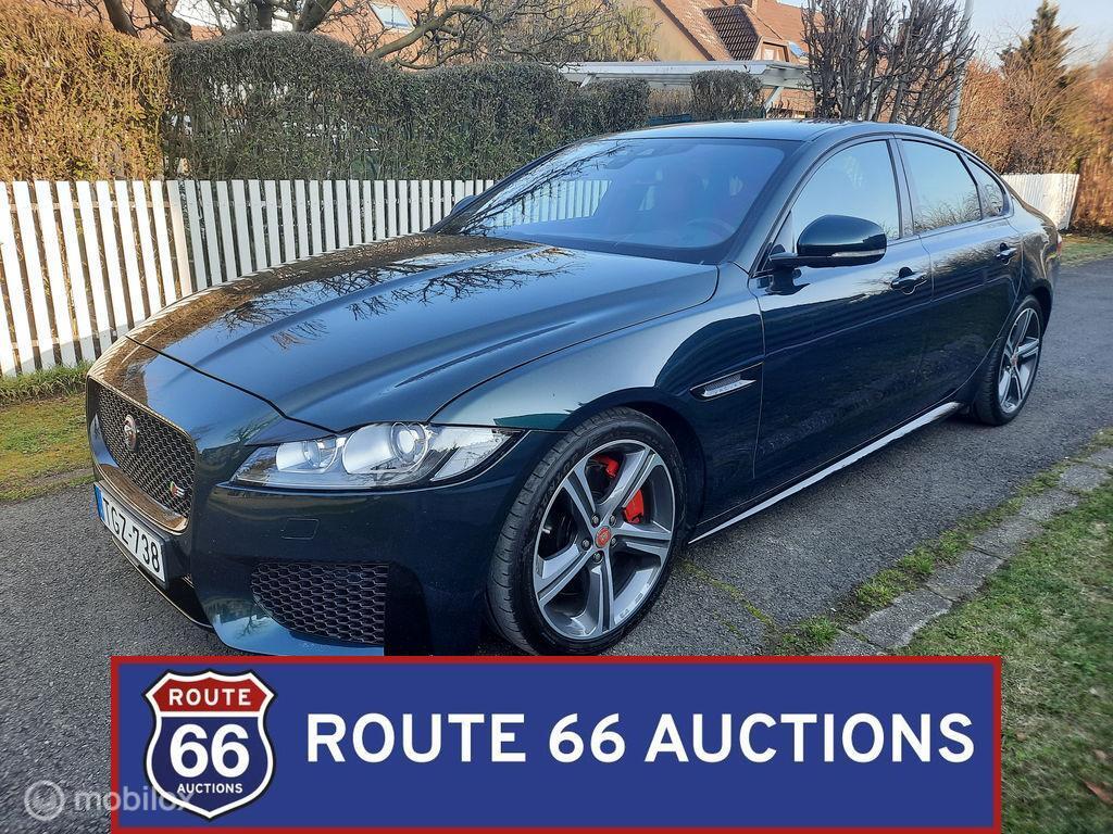 Jaguar XF S AWD | 2016 | Route 66 Auctions, Auto's, Jaguar, Gebruikt, Overige carrosserieën, Zwart, XF