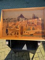 Marqueterie / Intarsia Fineer Inlegwerk in Lijst, Ophalen