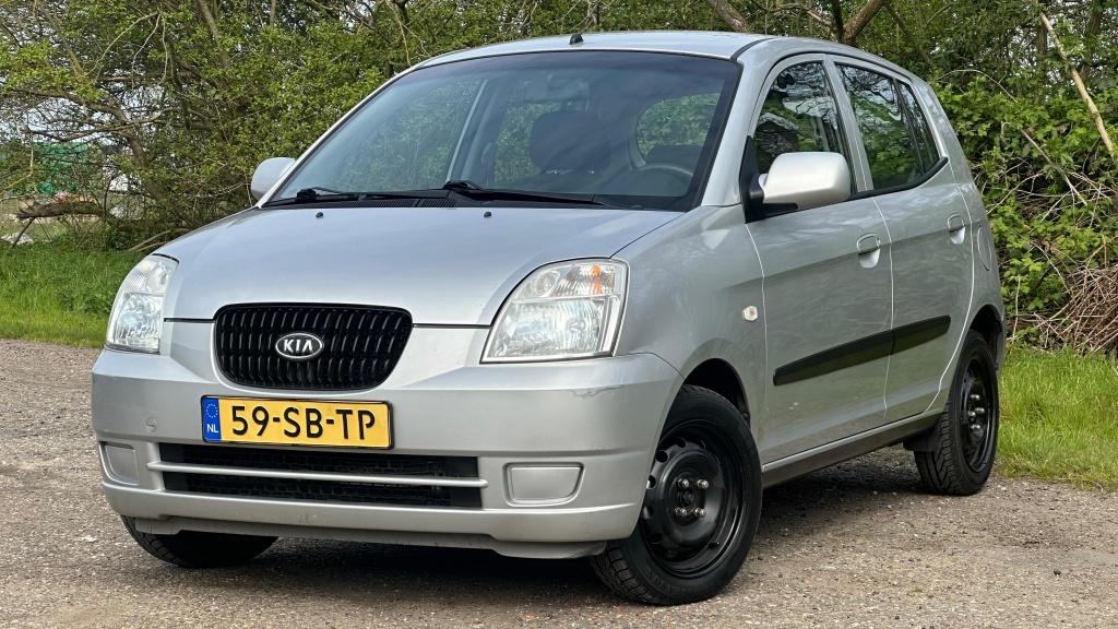 Kia Picanto 1.0 LXE - Stuurbekr. - Airco - APK (bj 2005), Auto's, 4 cilinders, 400 kg, 61 pk, Origineel Nederlands