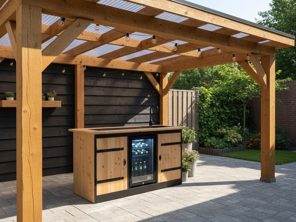 Overkappingen, Vlonders , Schuurtjes, Tuin en Terras, Ophalen of Verzenden, Zo goed als nieuw