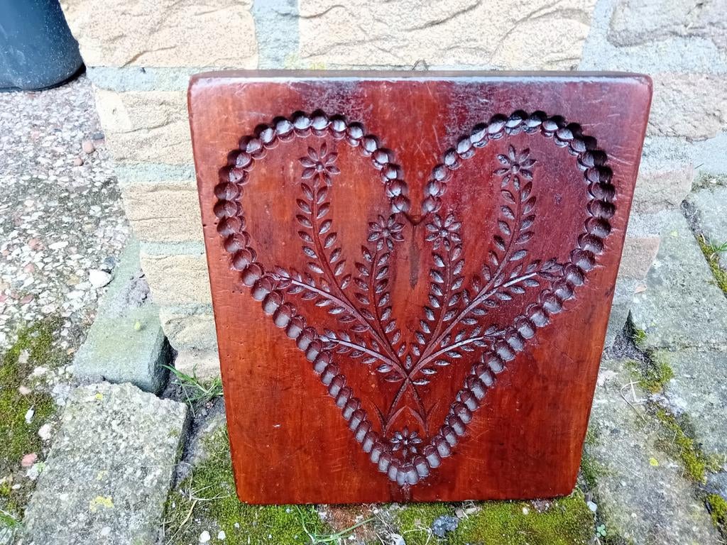 Nederlandse noten houten koekplank D.W Sigmund Amsterdam, Antiek en Kunst, Ophalen