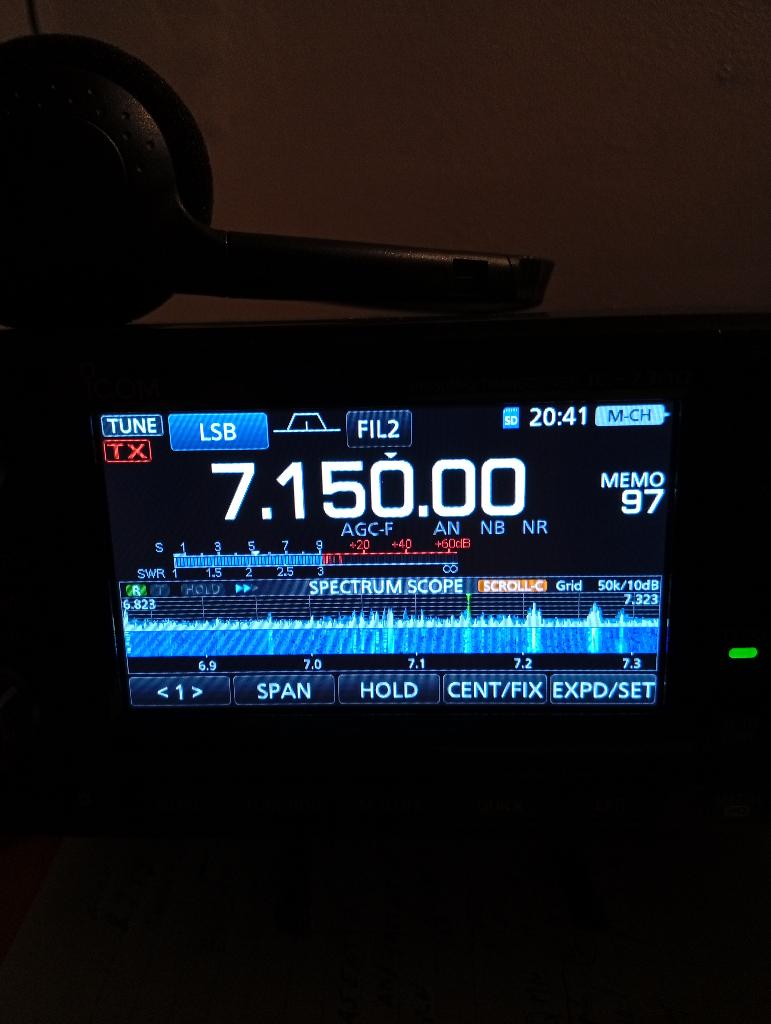 Icom 7300 plus Hy End Fed antenne en draad en coax, Ophalen of Verzenden, Zo goed als nieuw, Zender en Ontvanger