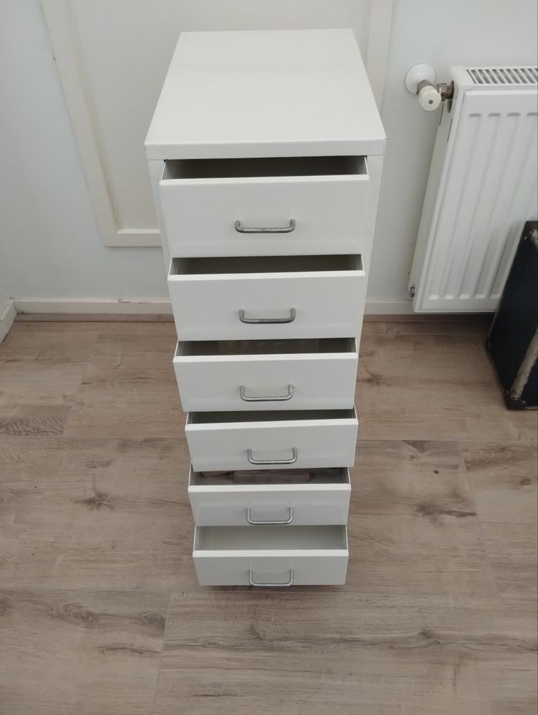 Archief kastje metaal, Ophalen, Minder dan 50 cm, Gebruikt, 5 laden of meer