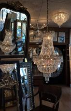 kroonluchter-Winkel goud en zilver vanaf 489,50 echt kristal, Ophalen of Verzenden, Nieuw, 75 cm of meer