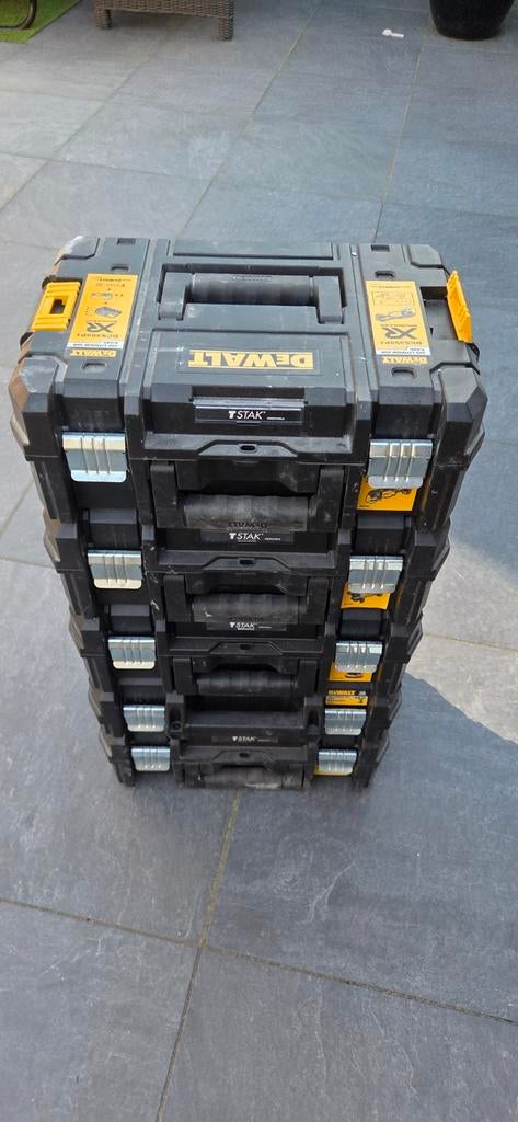 Dewalt TSTAK Gereedschapskisten Set - 5 Stuks, Ophalen of Verzenden, Zo goed als nieuw