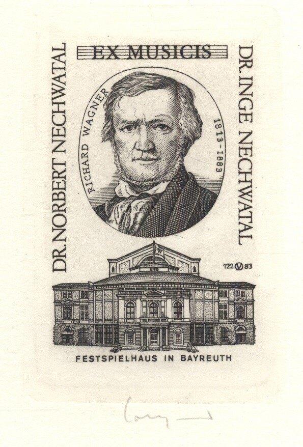 2157 Ex Libris Duitsland : Oswin Volkamer, 1983, Antiek en Kunst, Verzenden