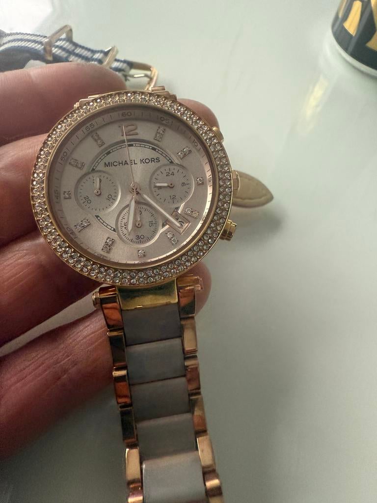 Mıchael kors, Sieraden, Tassen en Uiterlijk, Horloges | Dames, Ophalen of Verzenden, Zo goed als nieuw, Staal, Overige merken