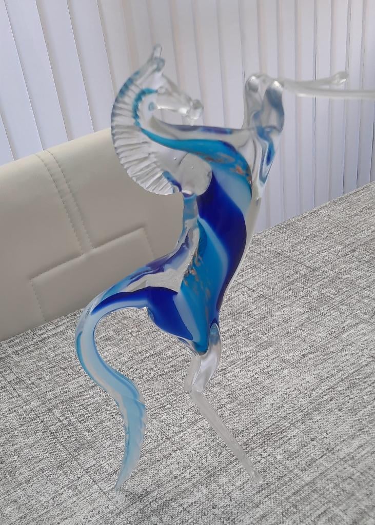 Glazen paard, Antiek en Kunst, Antiek | Glas en Kristal, Ophalen of Verzenden