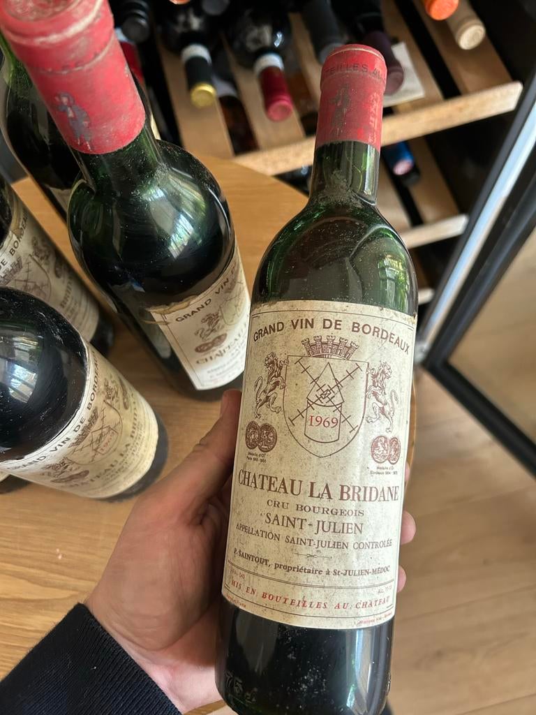 Chateau La Bridane | Saint Julien Cru Bourgeois 1969, Verzamelen, Ophalen, Frankrijk, Nieuw, Rode wijn