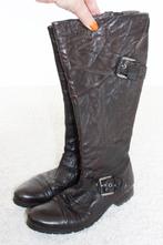 Mooie Vintage Leren Vibram Laarzen2 (Maat 40) s14 € 35,-, Bruin, Ophalen of Verzenden, Zo goed als nieuw, Hoge laarzen