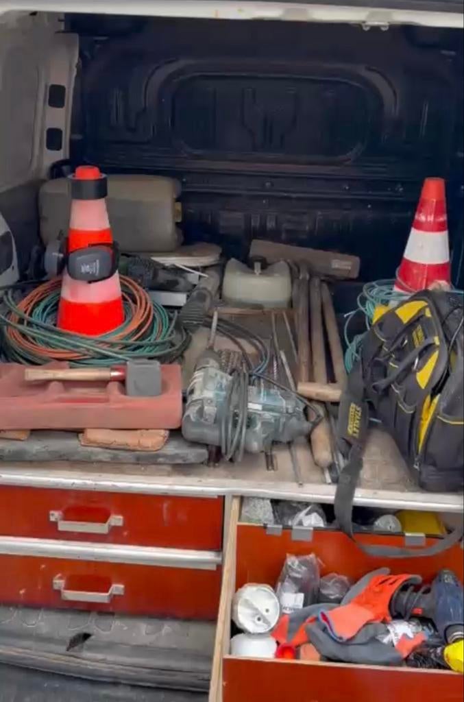 Busje vol met glasvezel spullen, Ophalen of Verzenden, Gebruikt