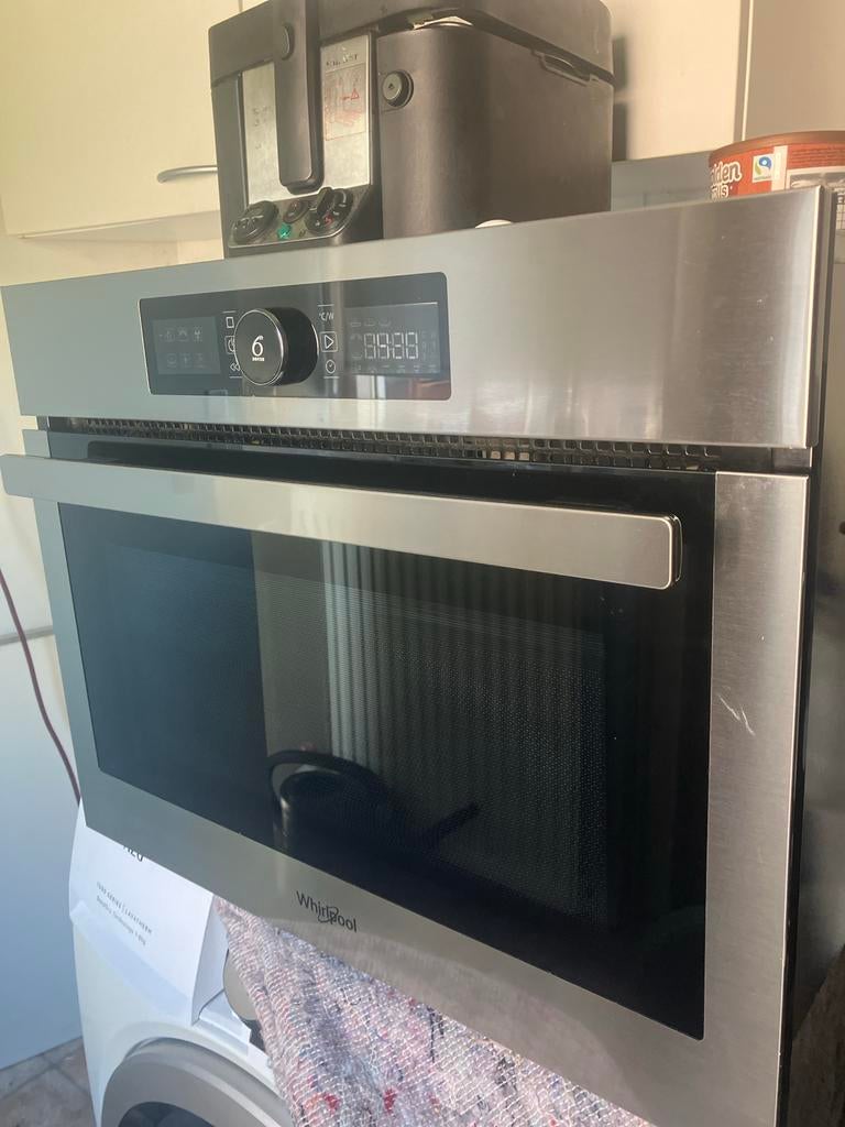 Whirlpool AMW 9605 Inbouw combi Oven met Magnetronfunctie, 45 tot 60 cm, Ophalen of Verzenden, Oven met grill, Inbouw