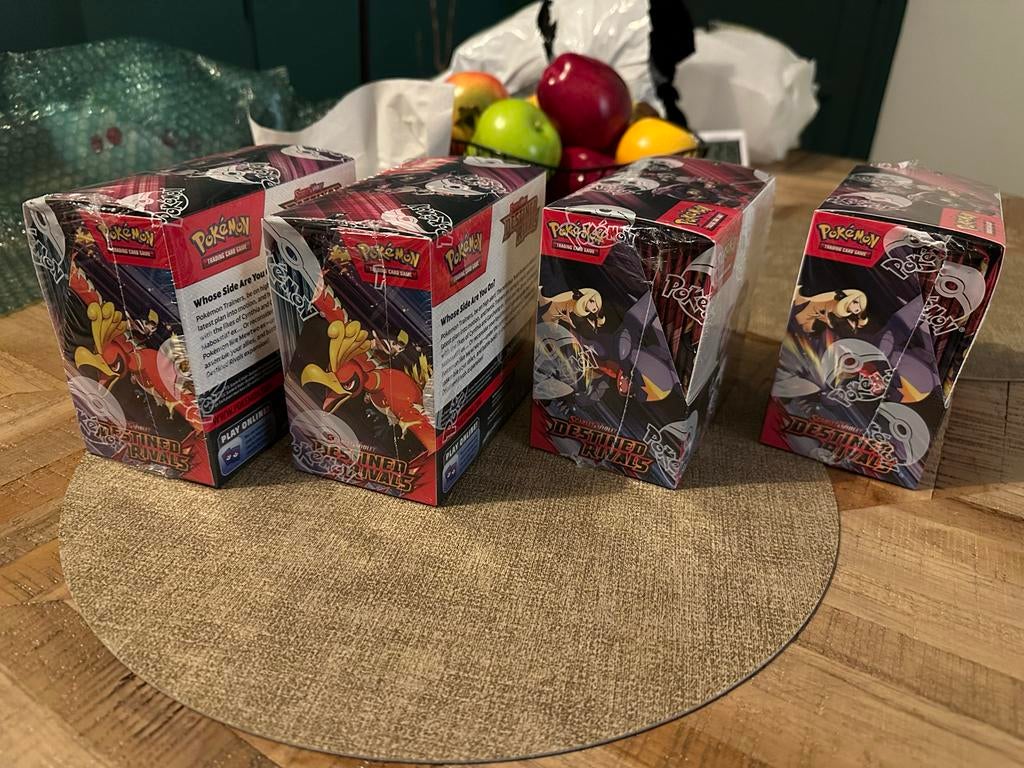 4x Pokémon TCG Destined Rivals Booster Box - Nieuw & Geseald, Ophalen of Verzenden, Nieuw, Boosterbox