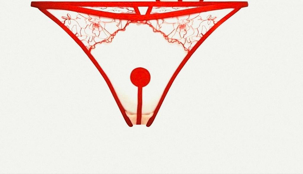 Rode kanten string met bloemenpatroon, Kleding | Dames, Ondergoed en Lingerie, String, Rood, Ophalen of Verzenden