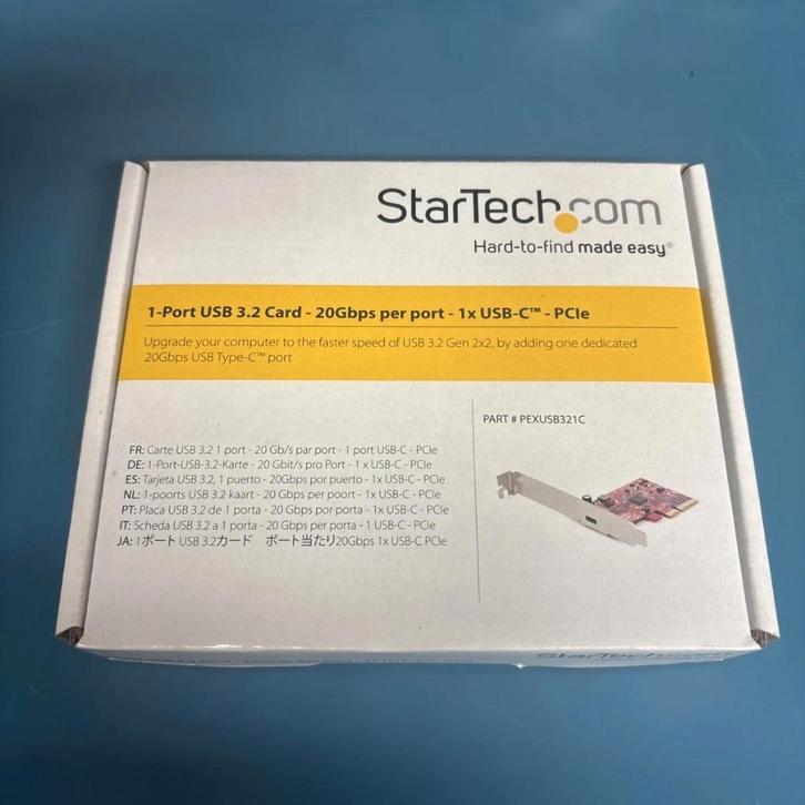StarTech USB 3.2 Gen 2x2 PCIe Card, Computers en Software, Harde schijven, Desktop, USB, Ophalen of Verzenden