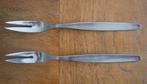 Amefa Vleesvork 2x van Stainless Steel (RVS). Lengte 18,5 cm, Ophalen of Verzenden, Zo goed als nieuw, Rvs of Chroom, Vaatwasserbestendig