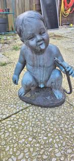 Bronzen beeldje 'Drinkend Jongetje' - Gustav Klimt stijl, Ophalen of Verzenden