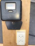 Vintage Energiemeter met Stopcontact, Ophalen of Verzenden, Stopcontact