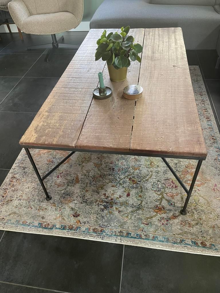Landelijke salontafel, 100 tot 150 cm, 50 tot 100 cm, Zo goed als nieuw, Minder dan 50 cm