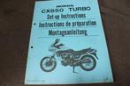 Honda CX650 Turbo 1982 set up instructions CX 650, Motoren, Ophalen of Verzenden, Honda