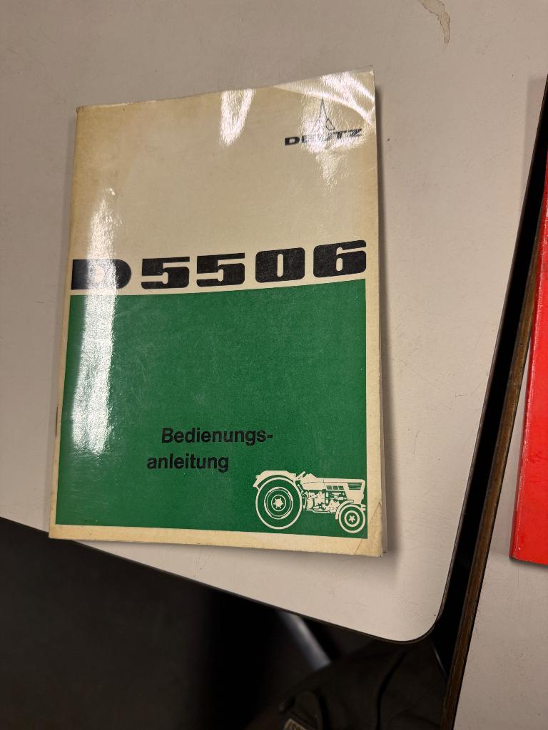 Bedienings handleiding deutz 5506, Ophalen of Verzenden