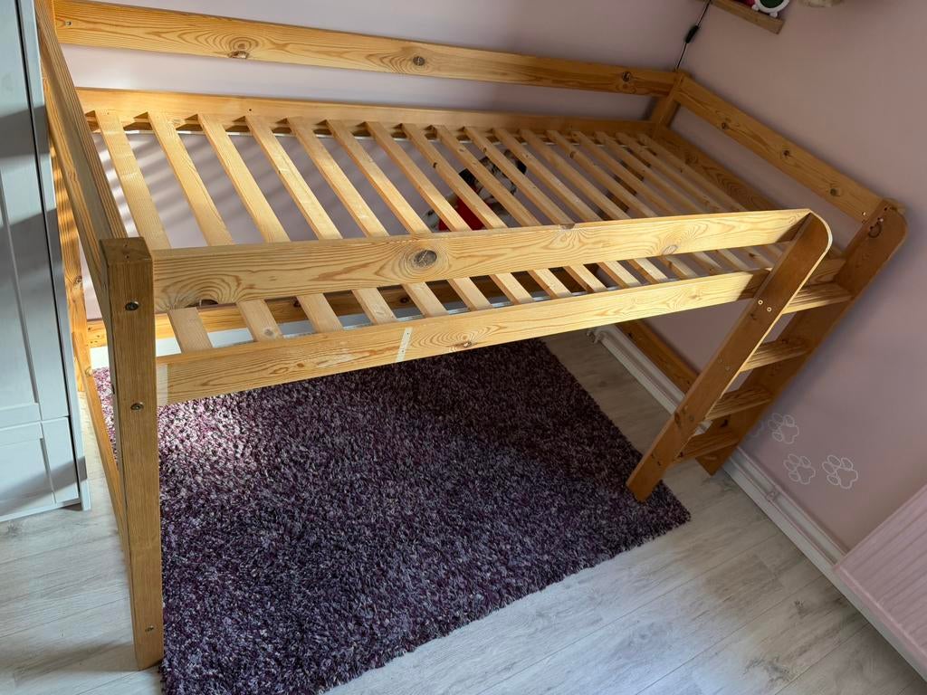 Houten hoogslaper, Ophalen, Gebruikt, Hoogslaper