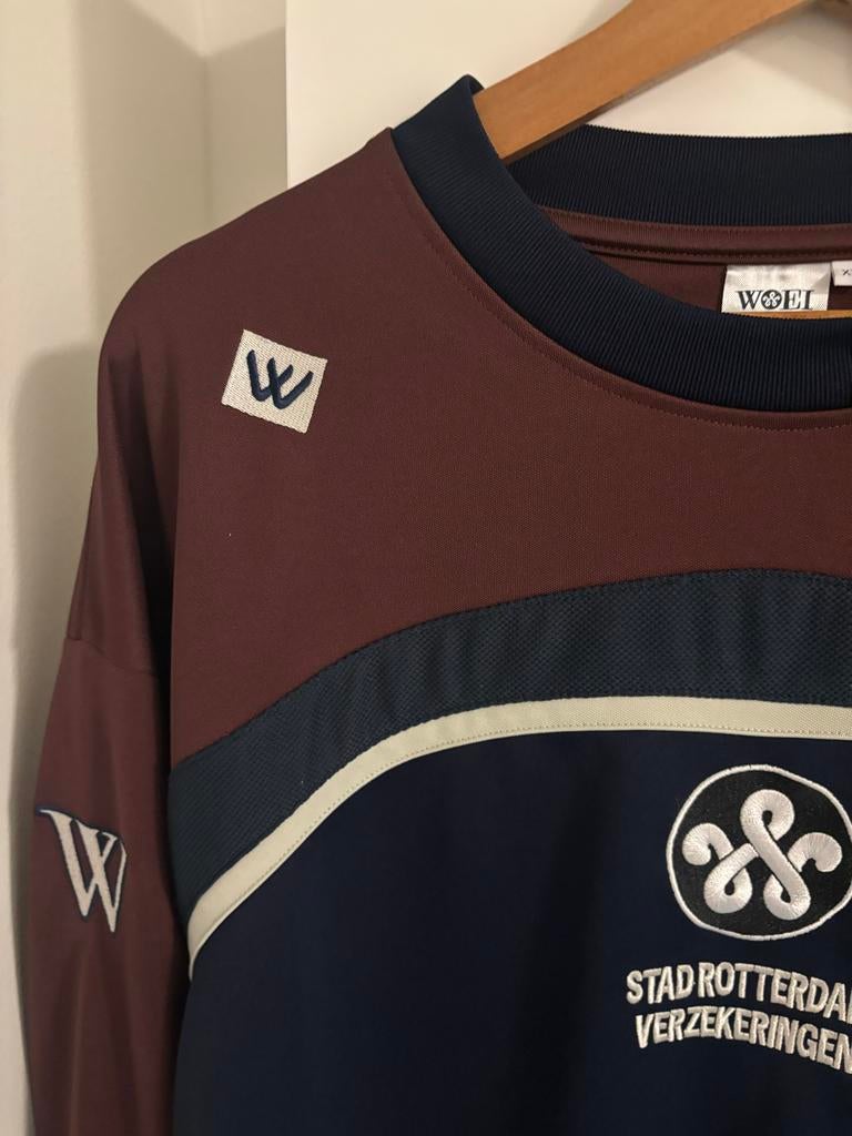Woei stad Rotterdam Feyenoord sweater, Ophalen of Verzenden, Zo goed als nieuw, Maat 56/58 (XL), Bruin