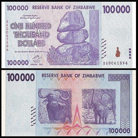 Zimbabwe 2008, biljetten van Miljoen, Biljoen,Triljoen (UNC), Postzegels en Munten, Bankbiljetten | Afrika, Setje, Zimbabwe, Verzenden