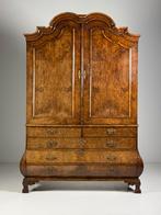 Hollandse kabinet 18e eeuw antiek, Gebruikt, Eikenhout, Ophalen of Verzenden, Minder dan 150 cm